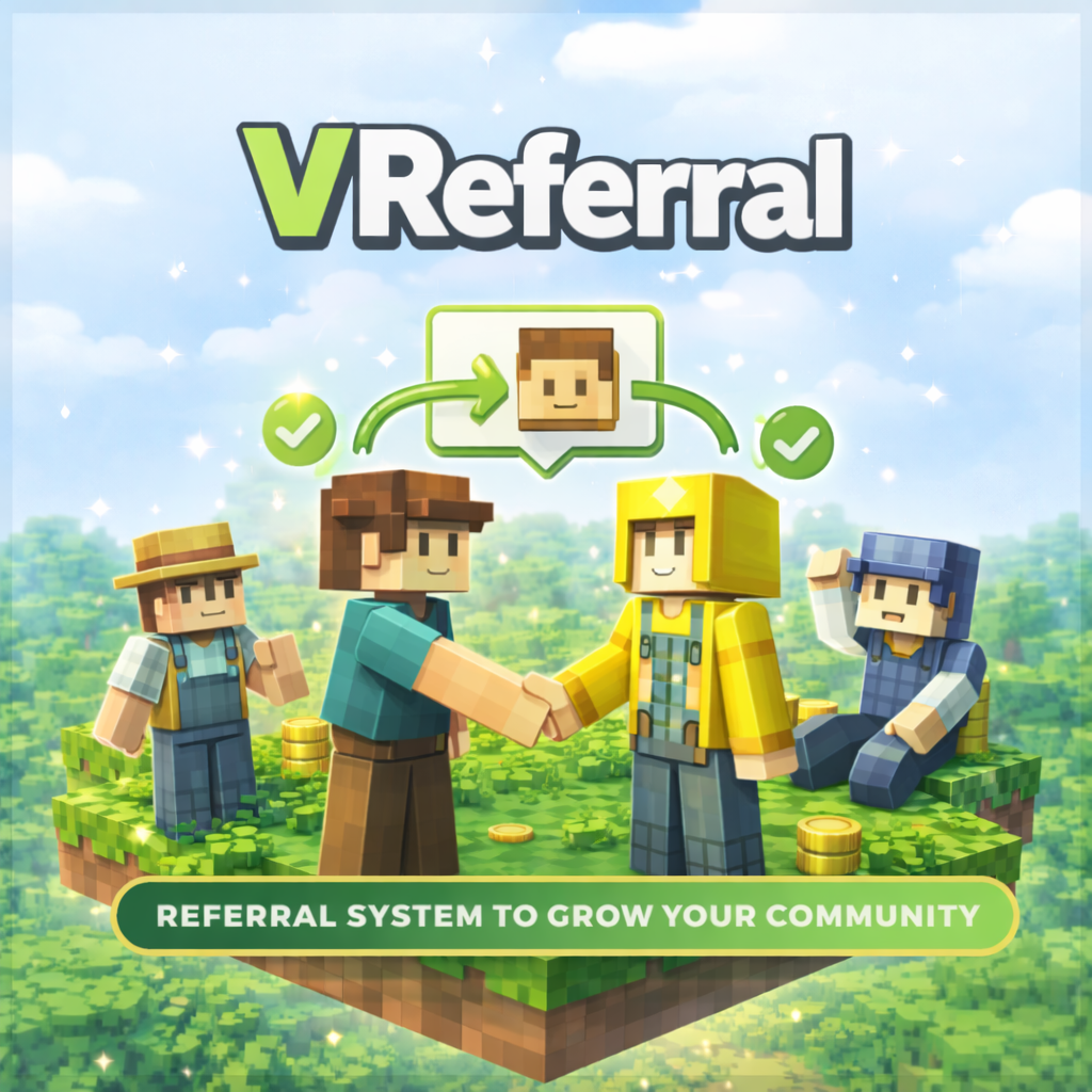 🤝 VReferral — Referral & Spielzeit Plugin